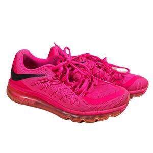 Nike Air Max 2015 Women’s Size 8 Triple Hot Pink Athletic Running Shoes Swoosh